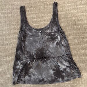 Charcoal Tie-Dye Women's Tank Top
